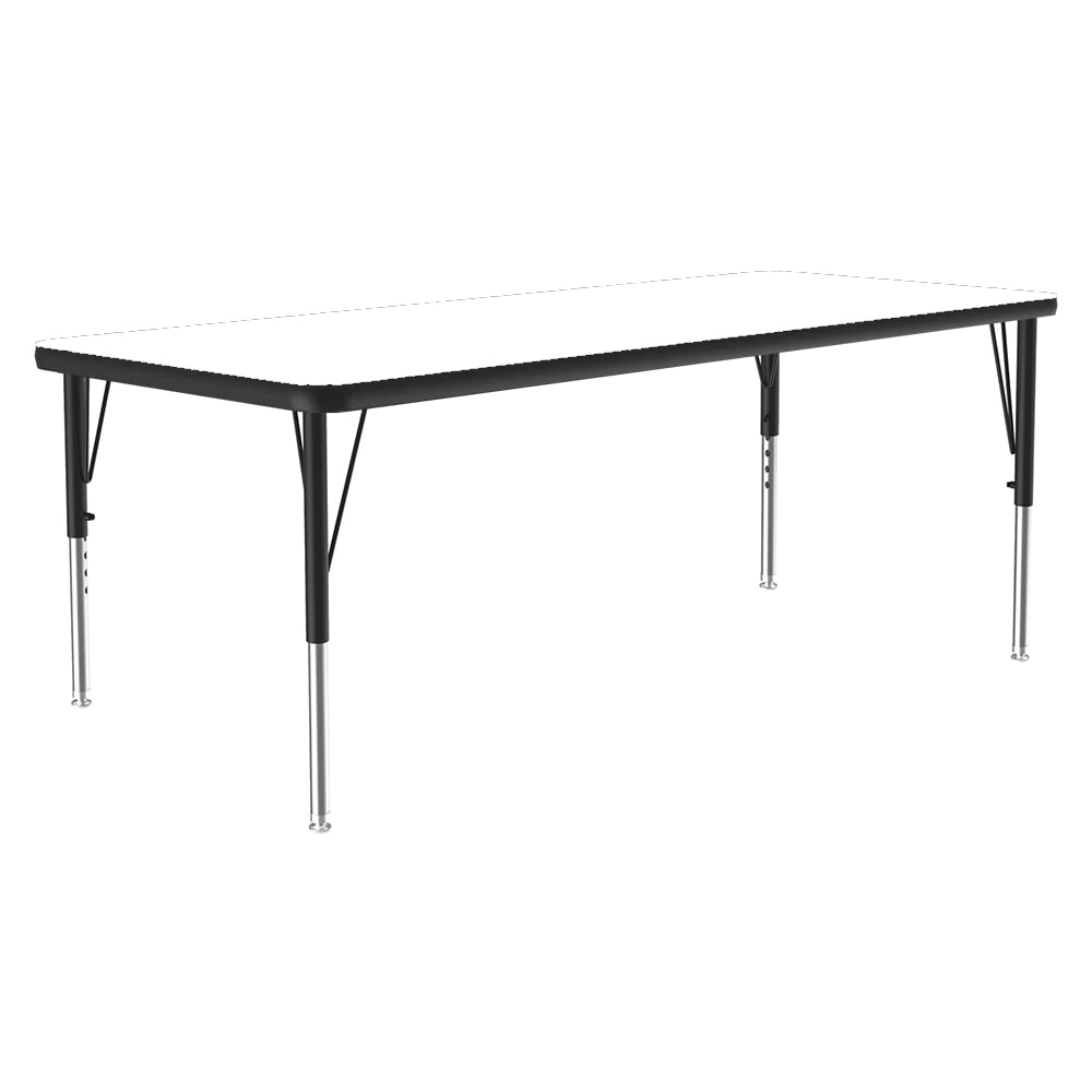 228-A2460REC36 Activity Table w/ 1 1/4" High Pressure Top, 60"W x 24"D, Red