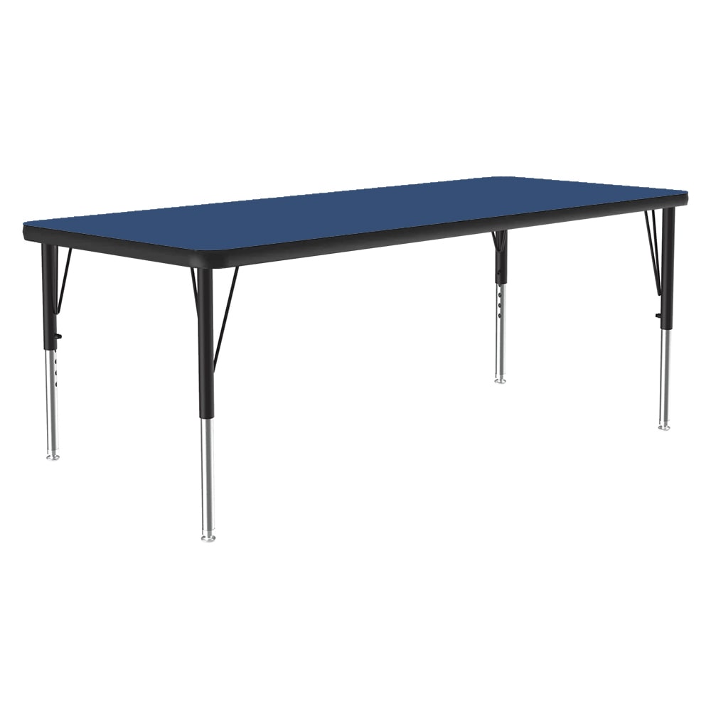 228-A2460REC37 Activity Table w/ 1 1/4" High Pressure Top, 60"W x 24"D, Blue