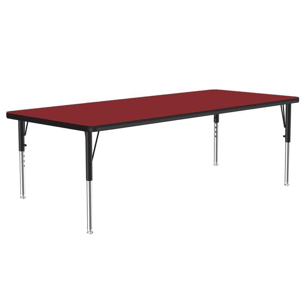 228-A3072REC35 Activity Table w/ 1 1/4" High Pressure Top, 72"W x 30"D, Red