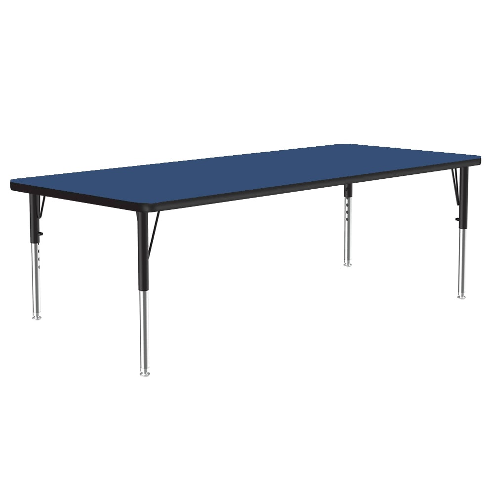 228-A3072REC37 Activity Table w/ 1 1/4" High Pressure Top, 72"W x 30"D, Blue