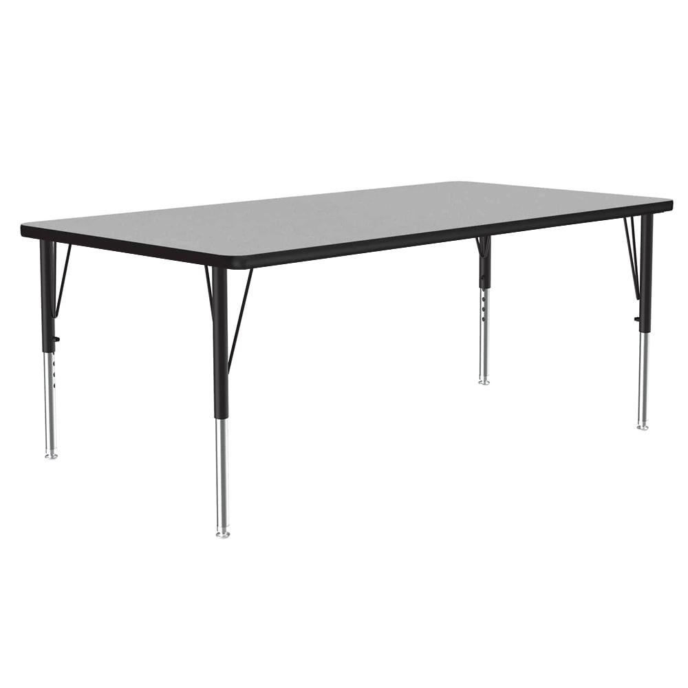 228-A3672REC15 Activity Table w/ 1 1/4" High Pressure Top, 72"W x 36"D, Gray Grani...