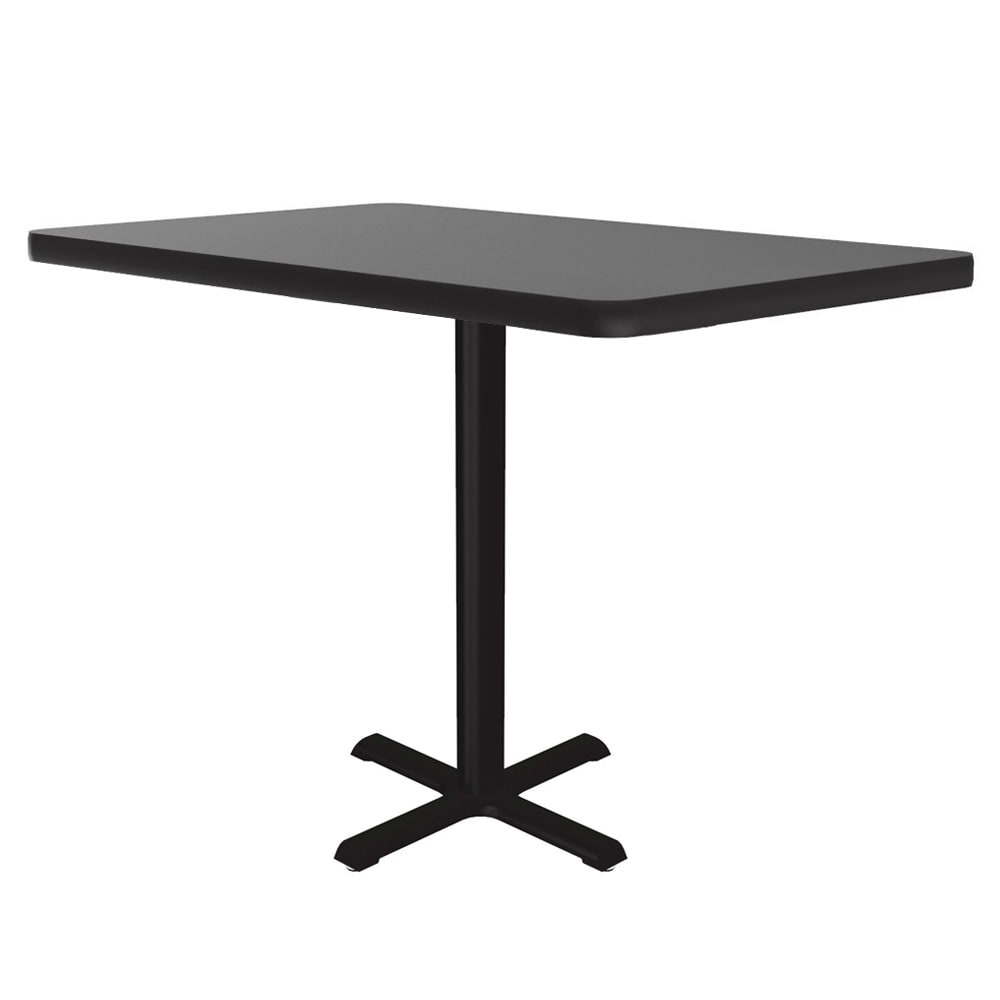 228-BXT24S15 24" Square Dining Height Table - Laminate, Gray Granite