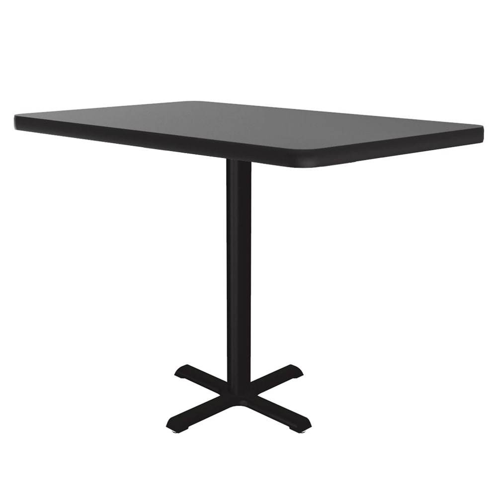 228-BXT30S15 30" Square Dining Height Table - Laminate, Gray Granite