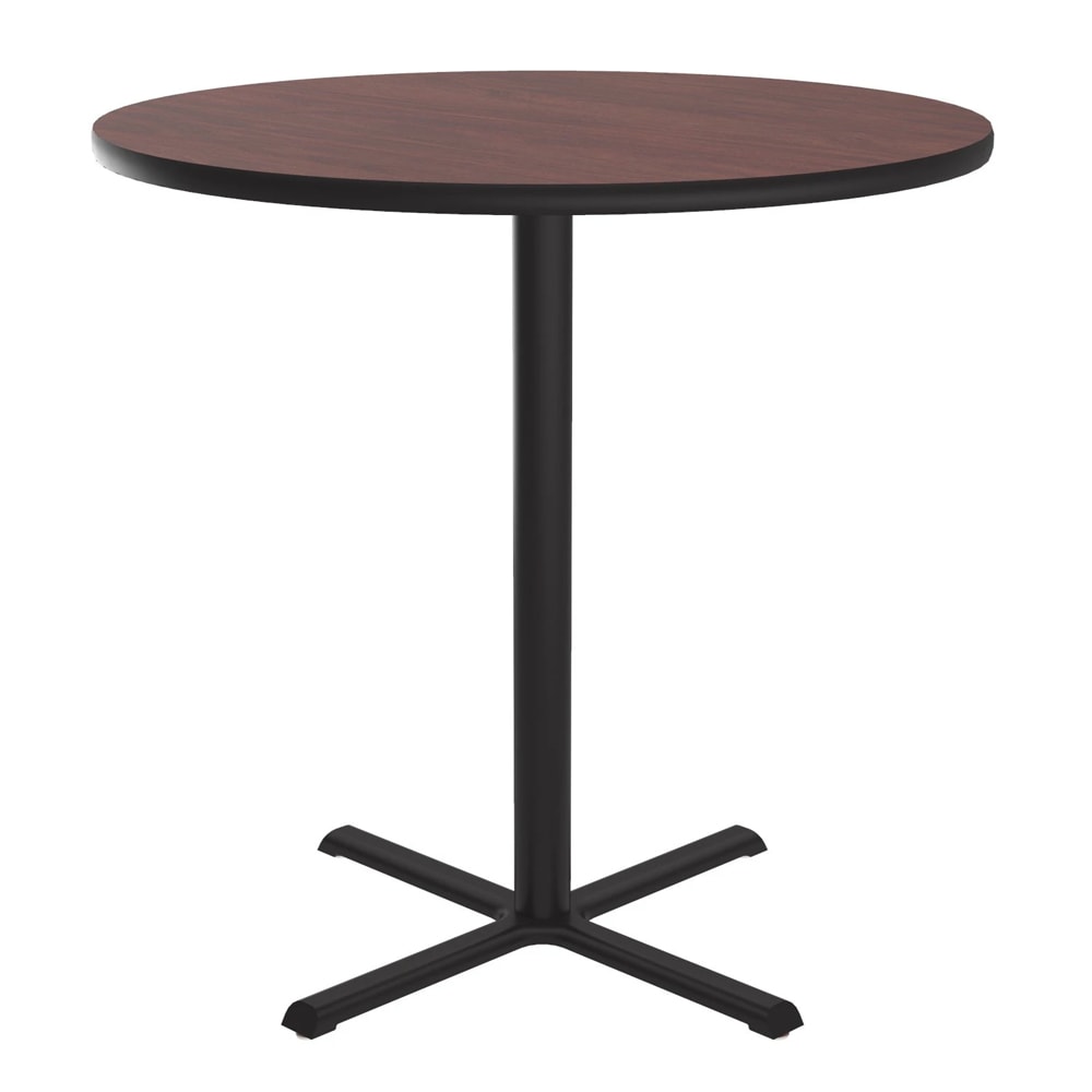 228-BXT48R20 48" Round Dining Height Table - Laminate, Mahogany
