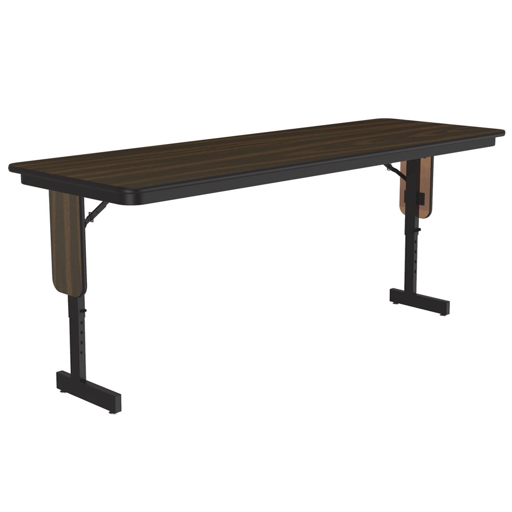 228-SPA2460PX01 24 x 60" Panel Leg Seminar and Training Table, Adjust to 32" H, Walnut/...
