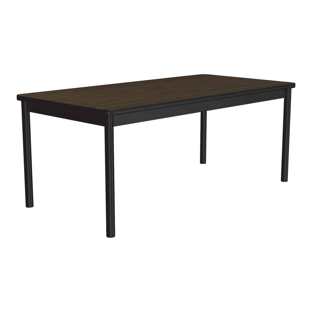 228-LR367201 Economical Library Table w/ Wear Resistant Surface & T Mold Edge 36x72" Wal...