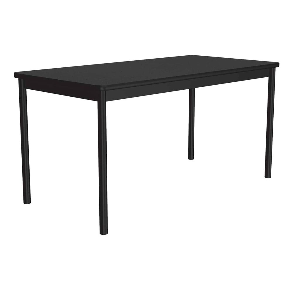 228-LT367207 Economical Lab Table Wear Resistant Surface T Mold Edge 36x72" Black Granite