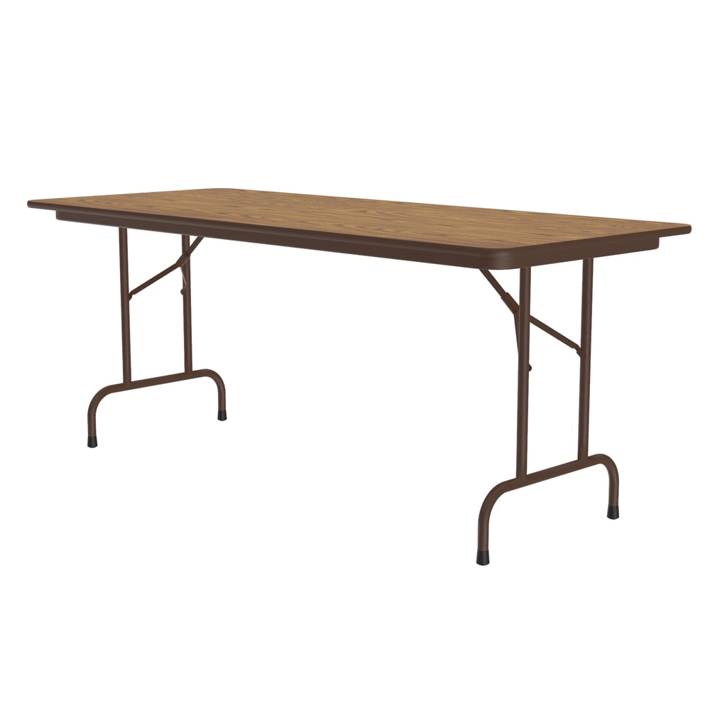 228-PC3060P06 60" Rectangular Folding Table w/ Medium Oak Plywood Top, 29"H