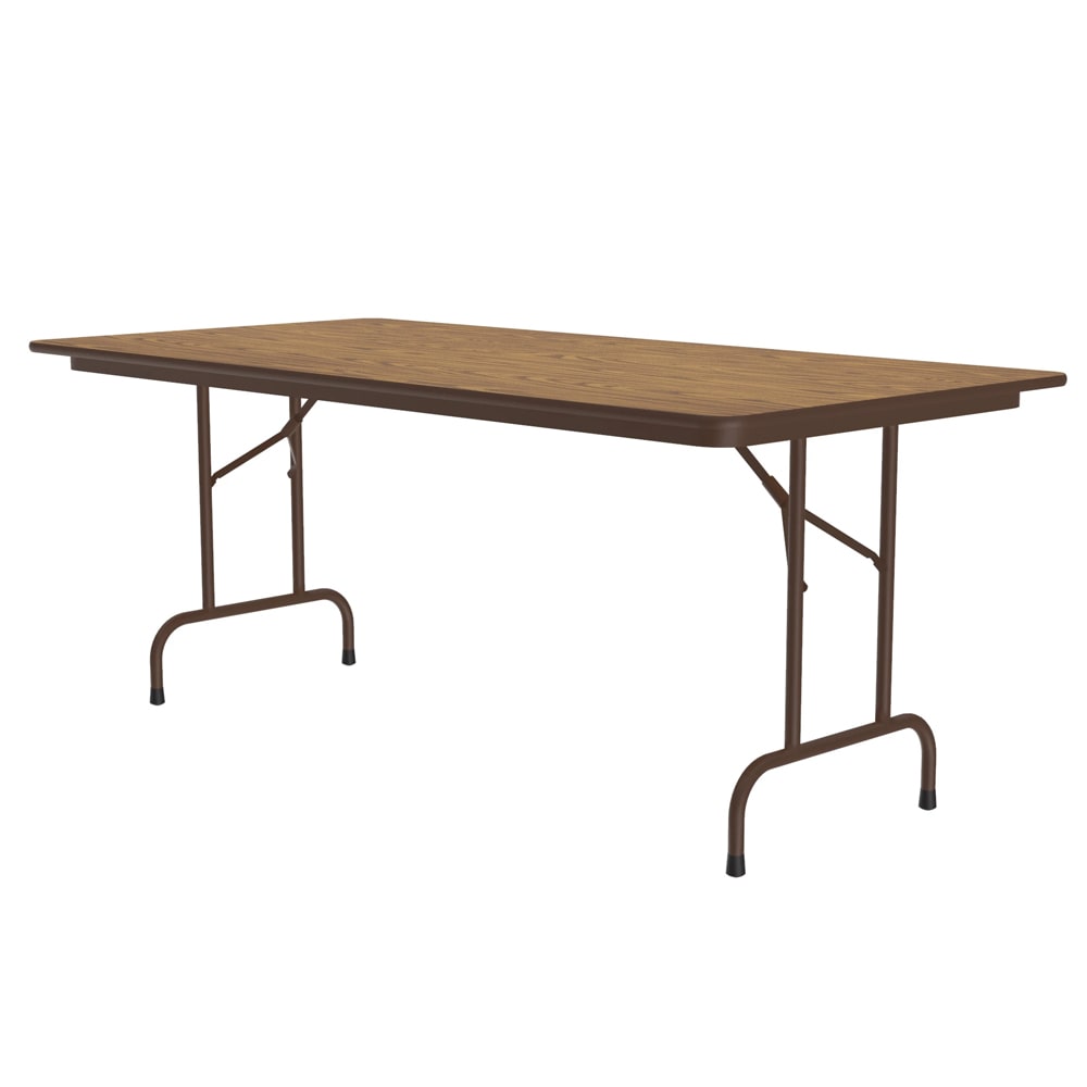 228-PC3672P06 72" Rectangular Folding Table w/ Medium Oak Plywood Top, 29"H