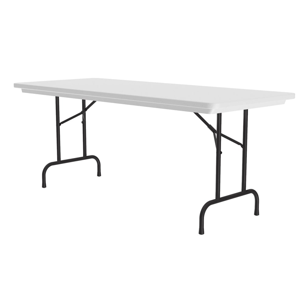 228-R306023 60" R-Series Rectangular Folding Table w/ Gray Granite Plastic Top, 29"H