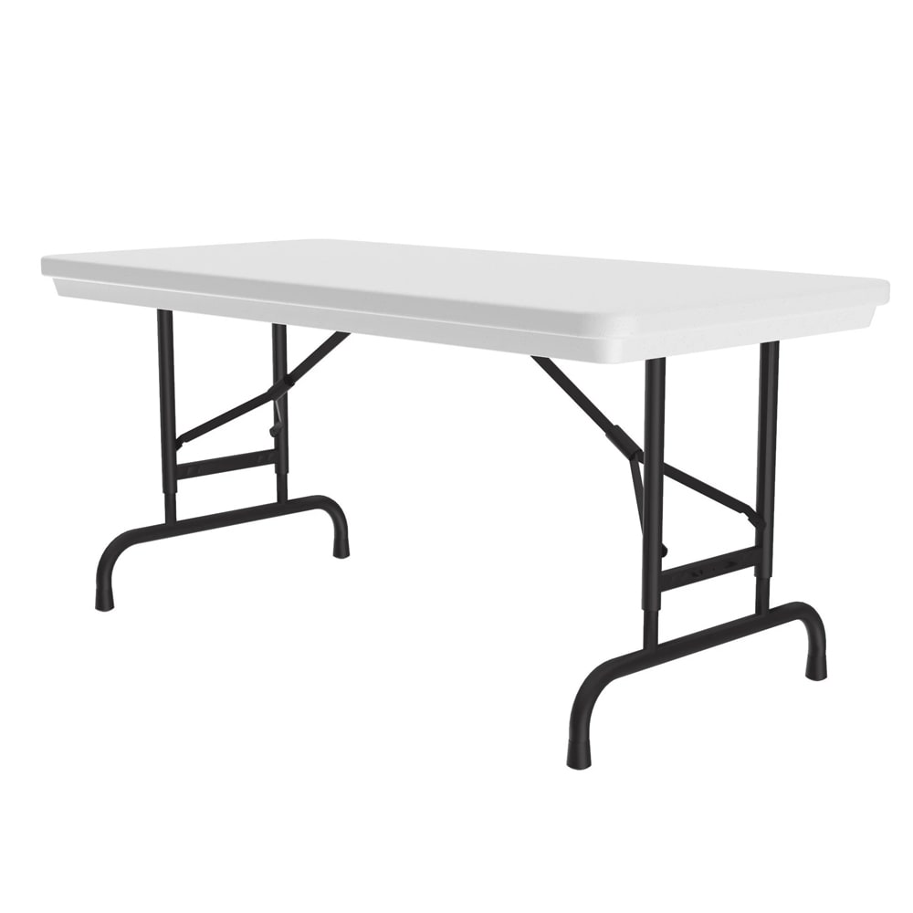 228-RA244823 48" R-Series Rectangular Folding Table w/ Gray Granite Plastic Top, 32"H