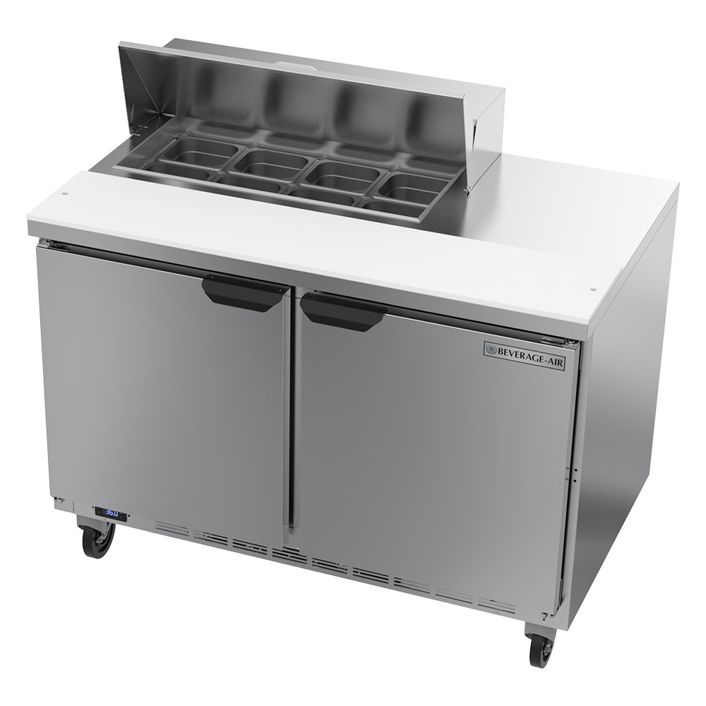 118-SPE48HC08 48" Hydrocarbon Series Sandwich/Salad Prep Table w/ Refrigerated Base, 115v
