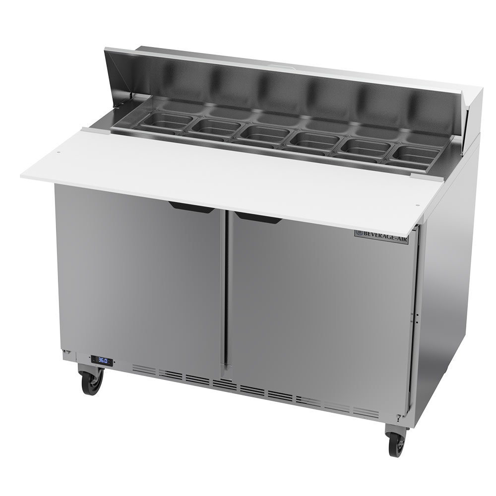 118-SPE48HC12C 48" Hydrocarbon Series Sandwich/Salad Prep Table w/ Refrigerated Base, 115v
