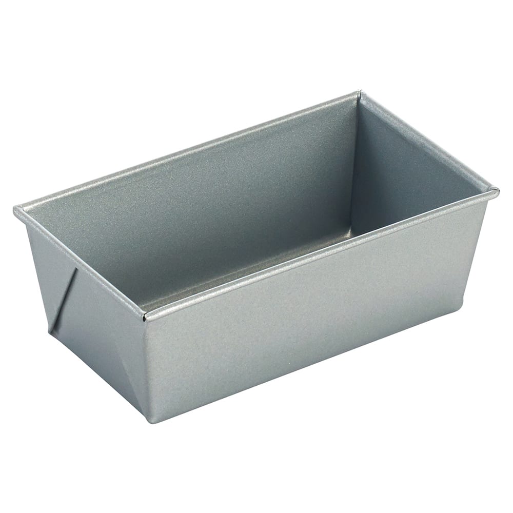 080-HLP53 3/8 lb Loaf Pan - 5 5/8"L x 3 1/8"W x 2 1/4"D, Aluminized Steel