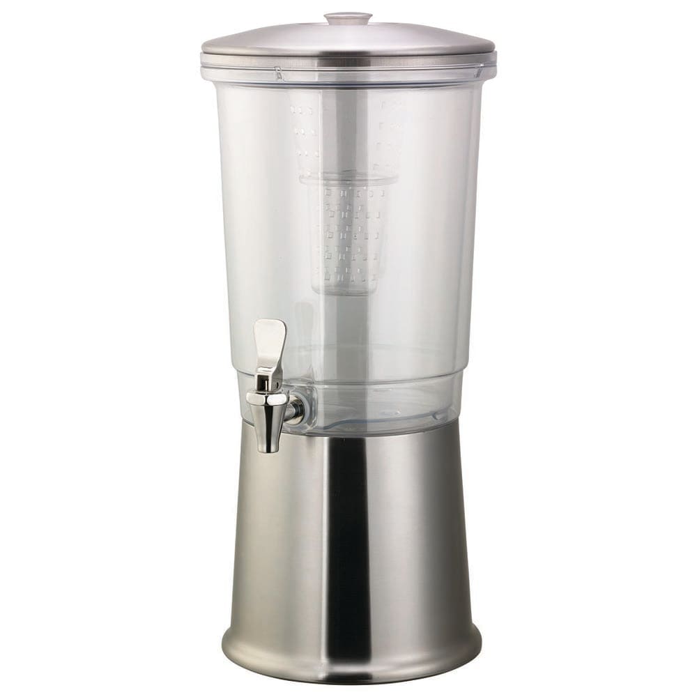 482-CBDDW3GSS 3 gal Double Walled Beverage Dispenser w/ Infuser - Plastic Container, Stainless Ba...
