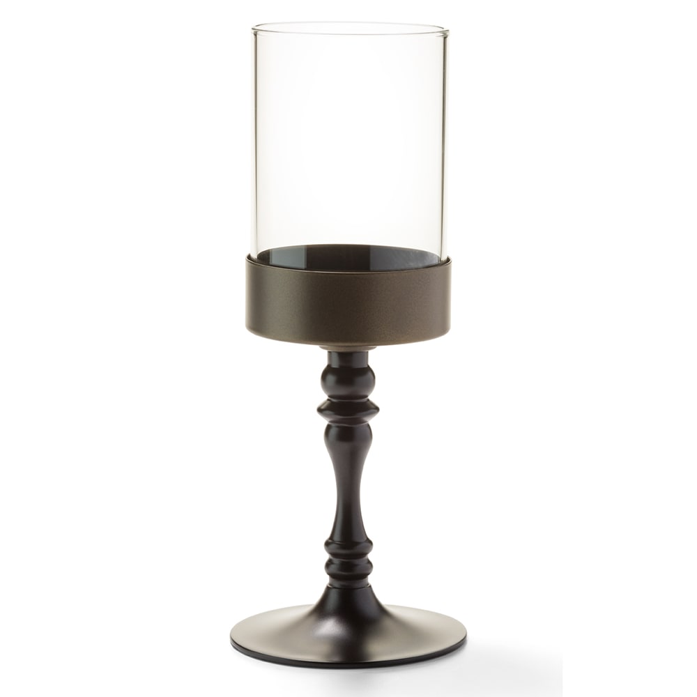 461-277BZ Classic Candlestick Base w/ Shade Support, 9 3/8 x 3 5/8", Dark Bronze