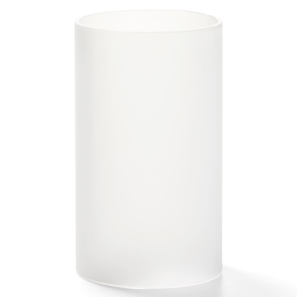 461-48SC Filter Globe, 5"H x 3" Dia, Cylinder Style, Glass, Satin Crystal, No Base