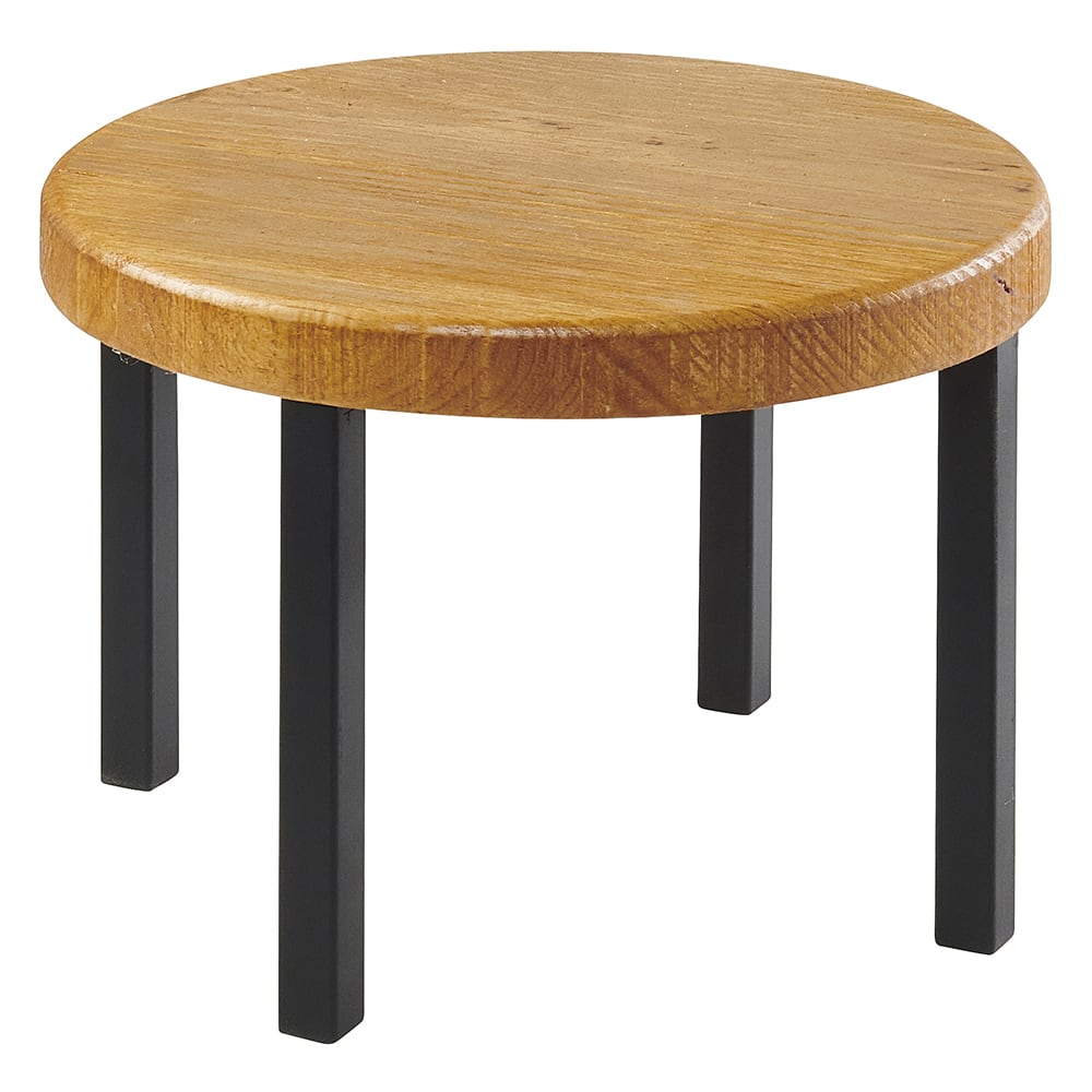 151-22050999 12" Round Madera Riser - 9"H, Reclaimed Wood