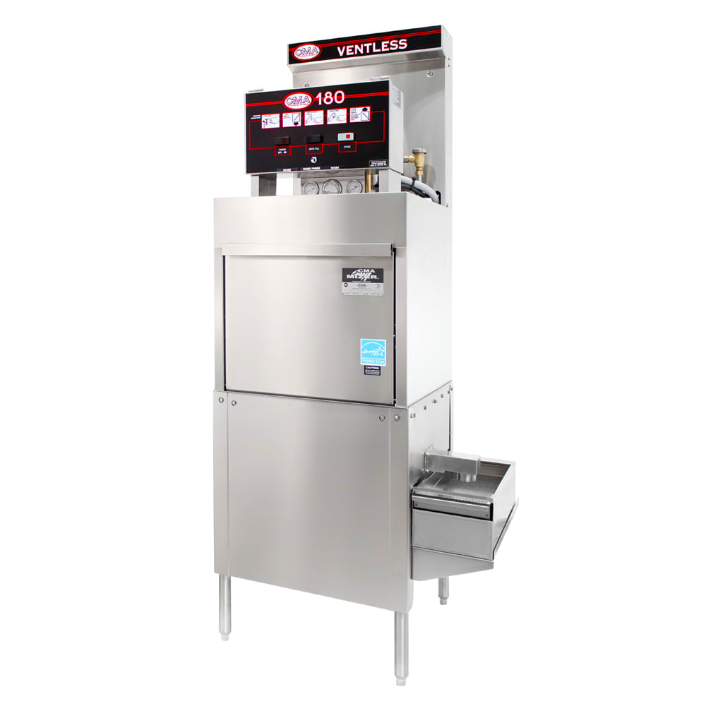 527-CMA180VLFL2083 Energy Mizer® High Temp Door Type Dishwasher w/ 21 Racks/hr Capacity, Built-in...