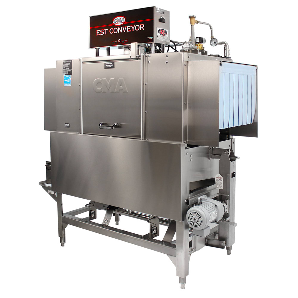 527-EST44LR2803 Dual Temp Conveyor Dishwasher - 249 Racks Per Hour, 208v/3ph