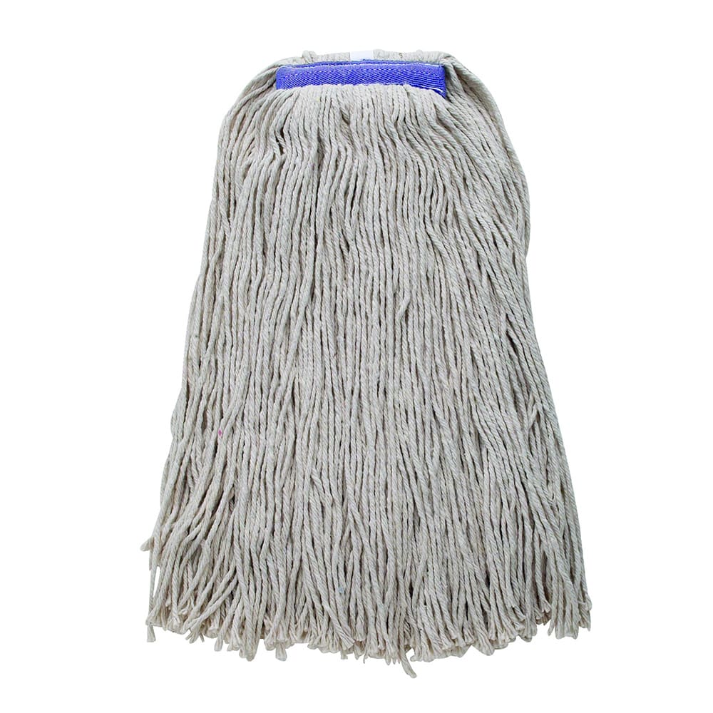 080-MOP24WC 24 oz Wet Mop Head - Cut End, 4 Ply Poly/Cotton Blend Yarn, White