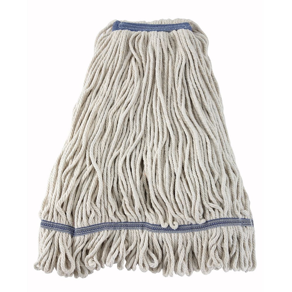 080-MOP32W 32 oz Wet Mop Head - Looped End, 4 Ply Poly/Cotton Blend Yarn, White