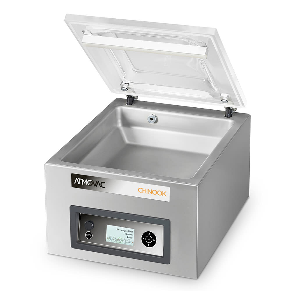 027-CHINOOK14PLUS Atomvac Countertop Vacuum Pack Machine w/ 13 1/2" Seal Bar - Stainless, 12...