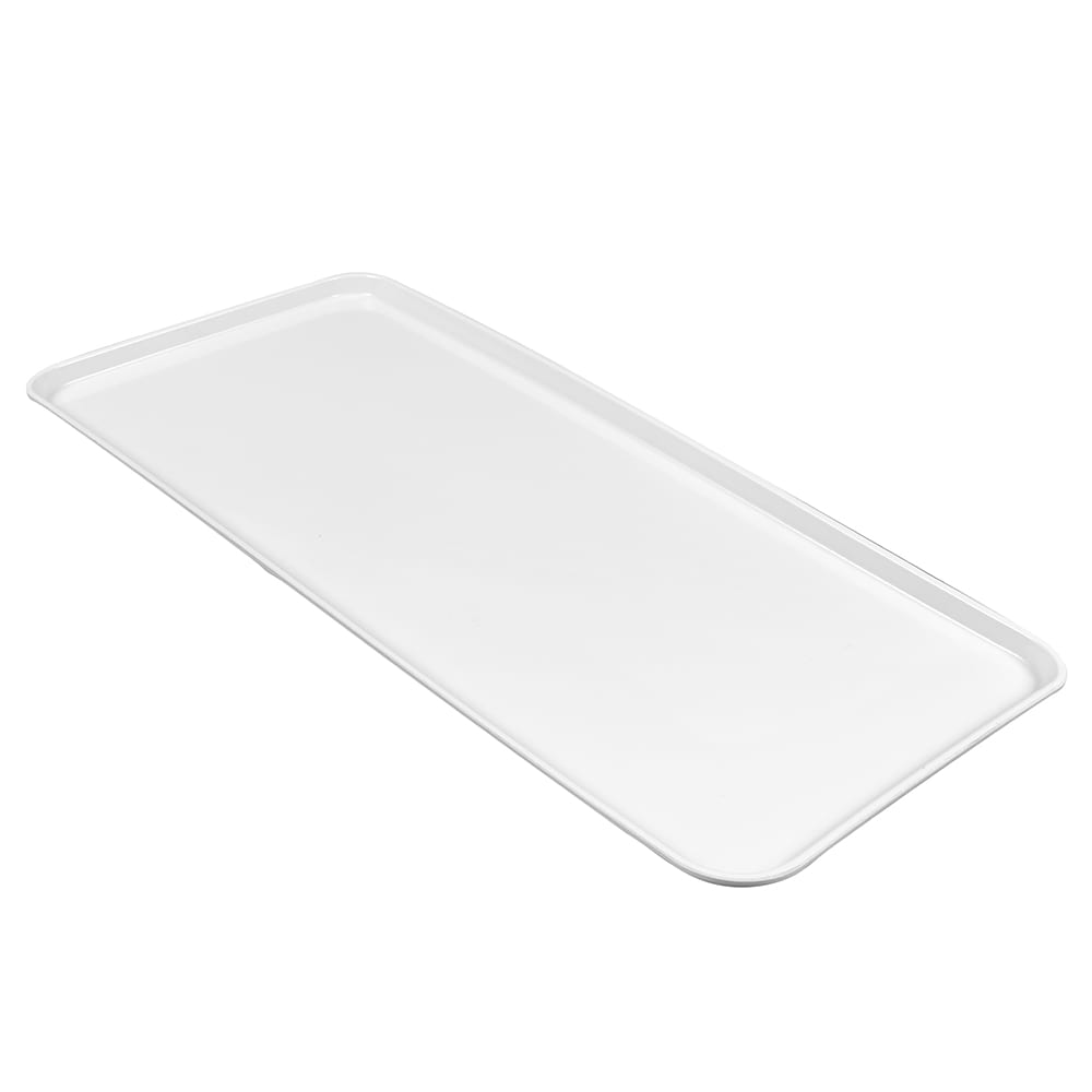 144-1230MT148 Rectangular Market Display Tray - 12 7/16" x 30" x 3/4", White