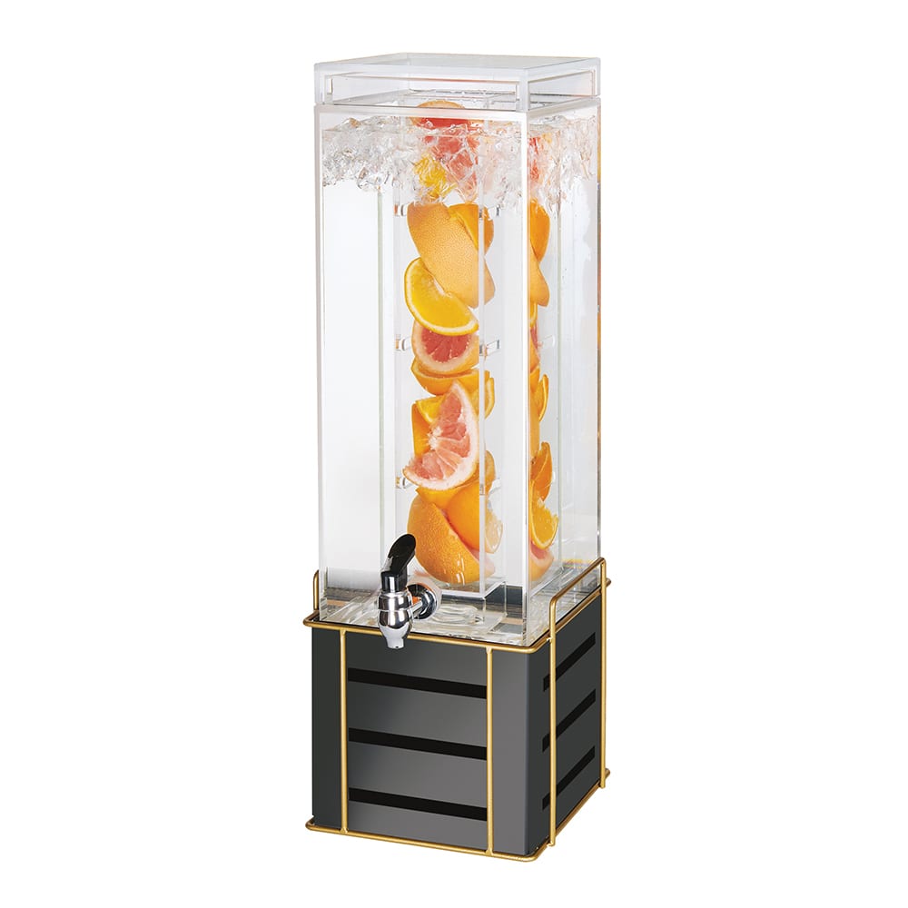 151-220903INF90 3 gal Beverage Dispenser w/ Infusion Chamber - Plastic Container, Black Steel Bas...