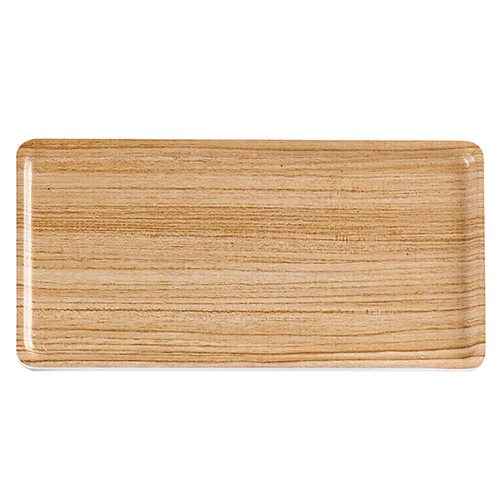 151-2209891 8" Melamine Serving Tray, Natural Wood