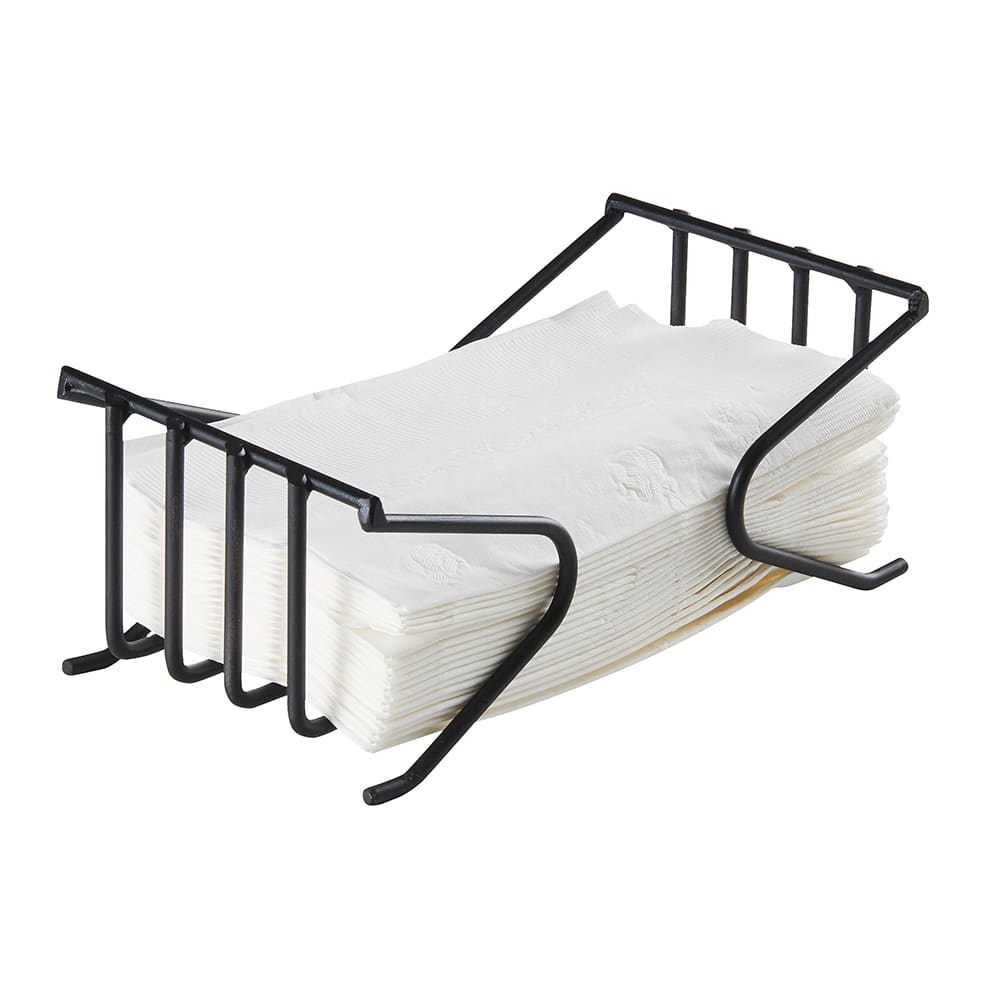 151-431413 Tabletop Napkin Holder - 8"W x 4"H, Wire, Black