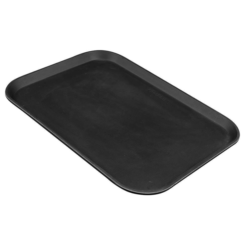 144-1216CT110 Rectangular Camtread Serving Tray - 12x16 5/8", Fiberglass, Black