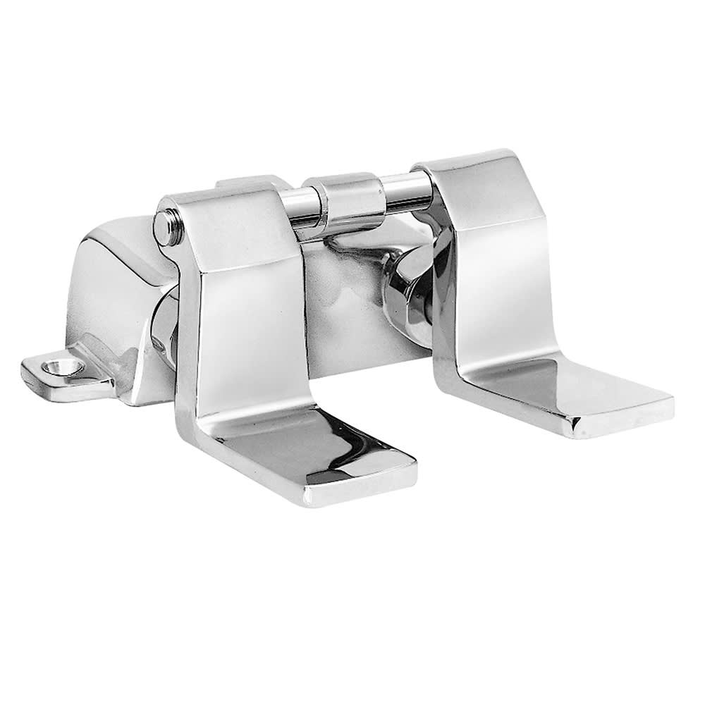 696-3170 Floor Mount Double Pedal Control Valve, Polished Chrome