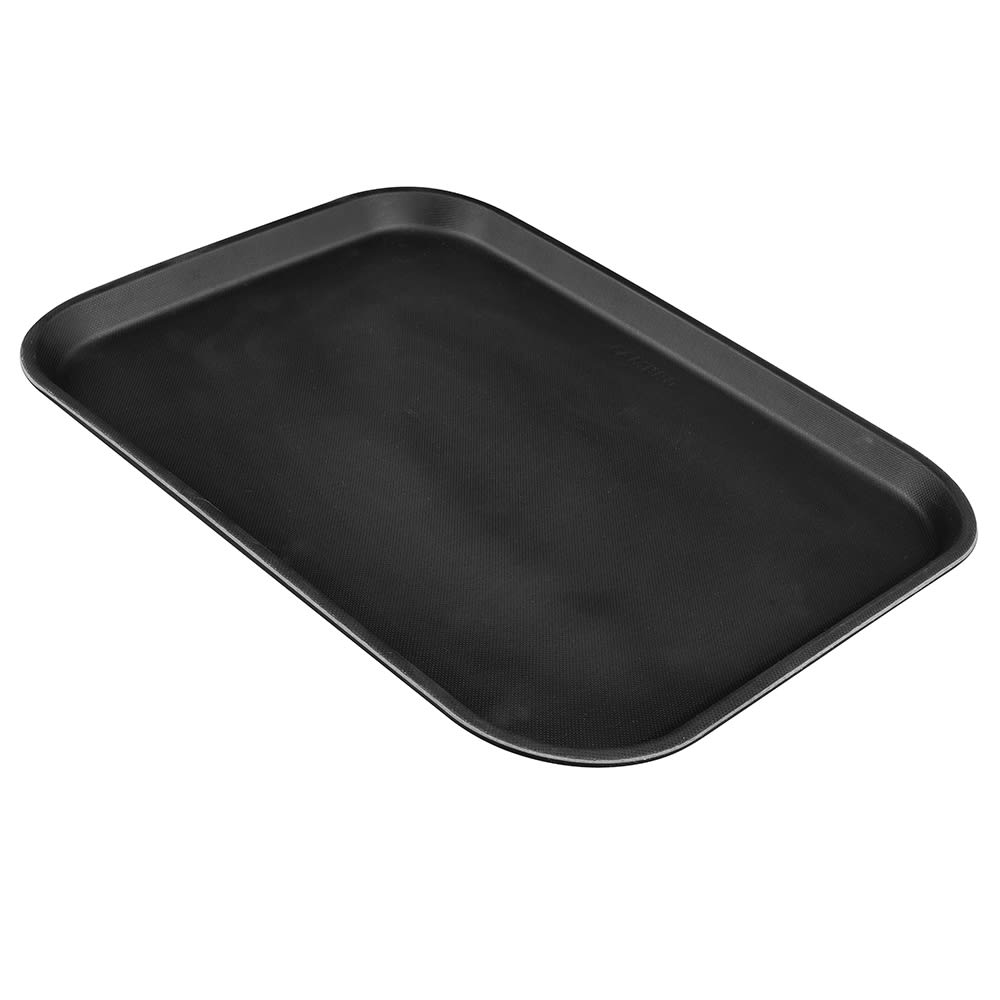 144-1418CT110 Rectangular Camtread Serving Tray - 14x18", Fiberglass, Black Satin