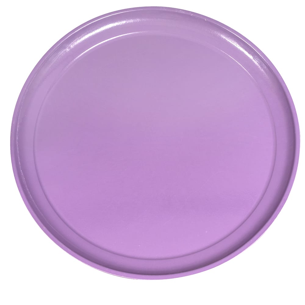 144-1550551 16" Round Serving Camtray - Low-Profile, Fiberglass, Grape