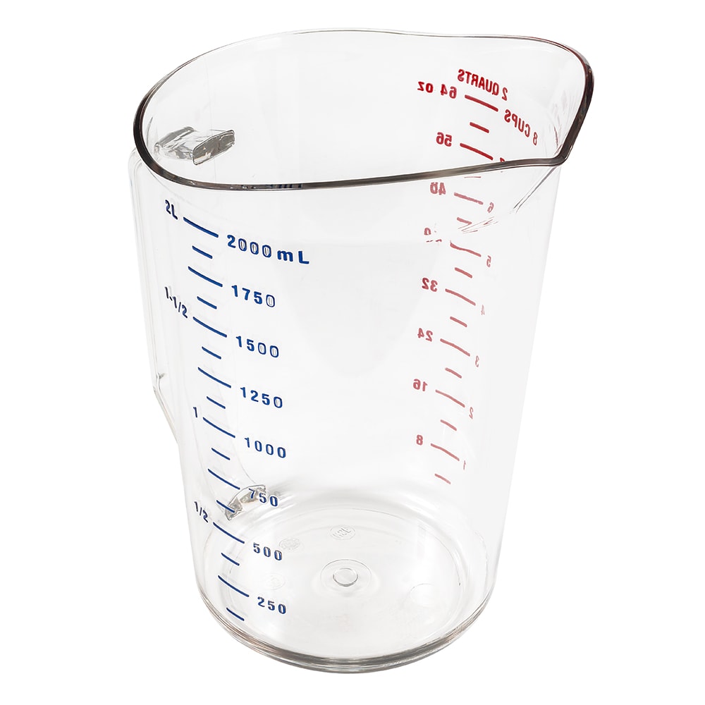 144-200MCCW135 2 qt Camwear Measuring Cup - Clear