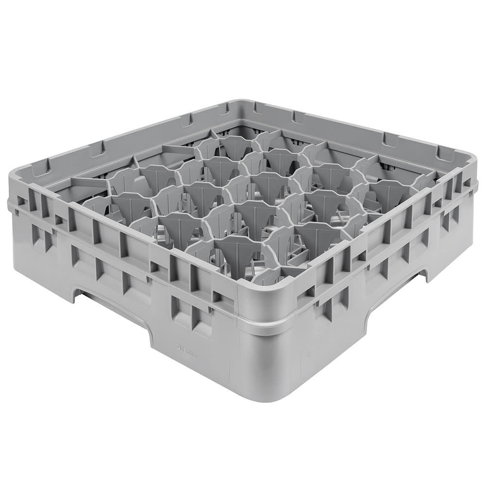 144-20S318151 Camrack® Glass Rack w/ (20) Compartment - (1) Gray Extender, Soft Gray
