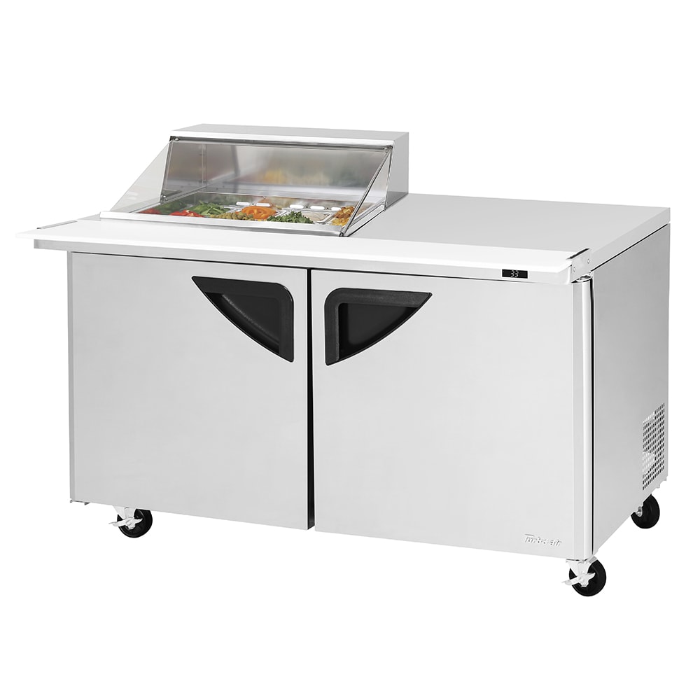 083-TST60SD12MNCL 60 1/4" Super Deluxe Mega Top Sandwich/Salad Prep Table w/ Refrigerated Ba...