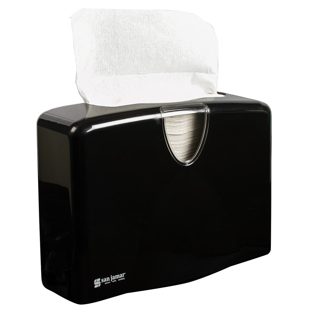 094-T1740BK Countertop Paper Towel Dispenser w/ 1 Stack Capacity - Plastic, Black