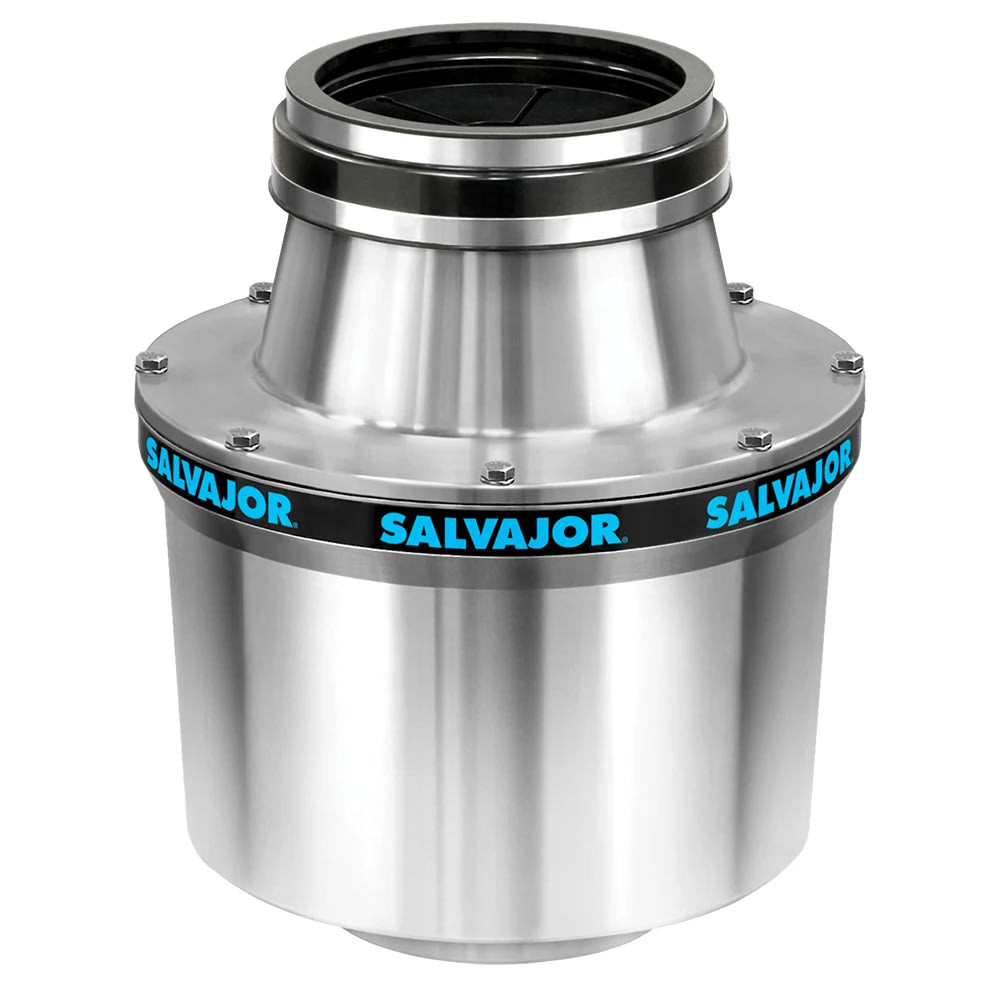 Salvajor 200-SA-MSS Disposer Package, Sink/Trough Mount, 2 HP, 208v/3ph