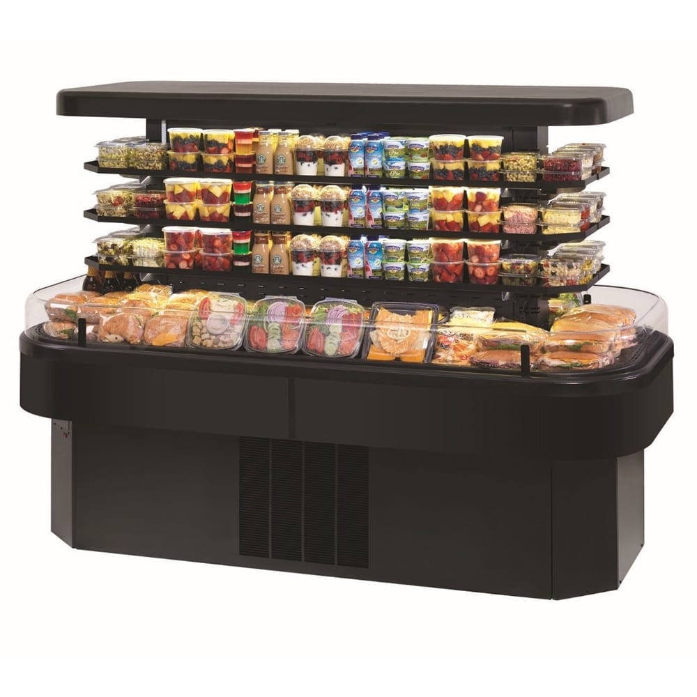 204-EIMSS60SC3 60" Horizontal Island Open Air Cooler w/ (4) Levels, 208-240v/1ph