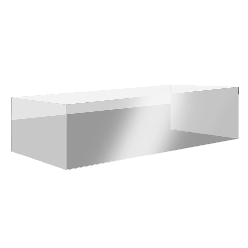Eastern Tabletop 8550AC 4 Sided Enclosed Buffet Shield - 64"W x 30"D x 20"H, Polycarbonate, Clear