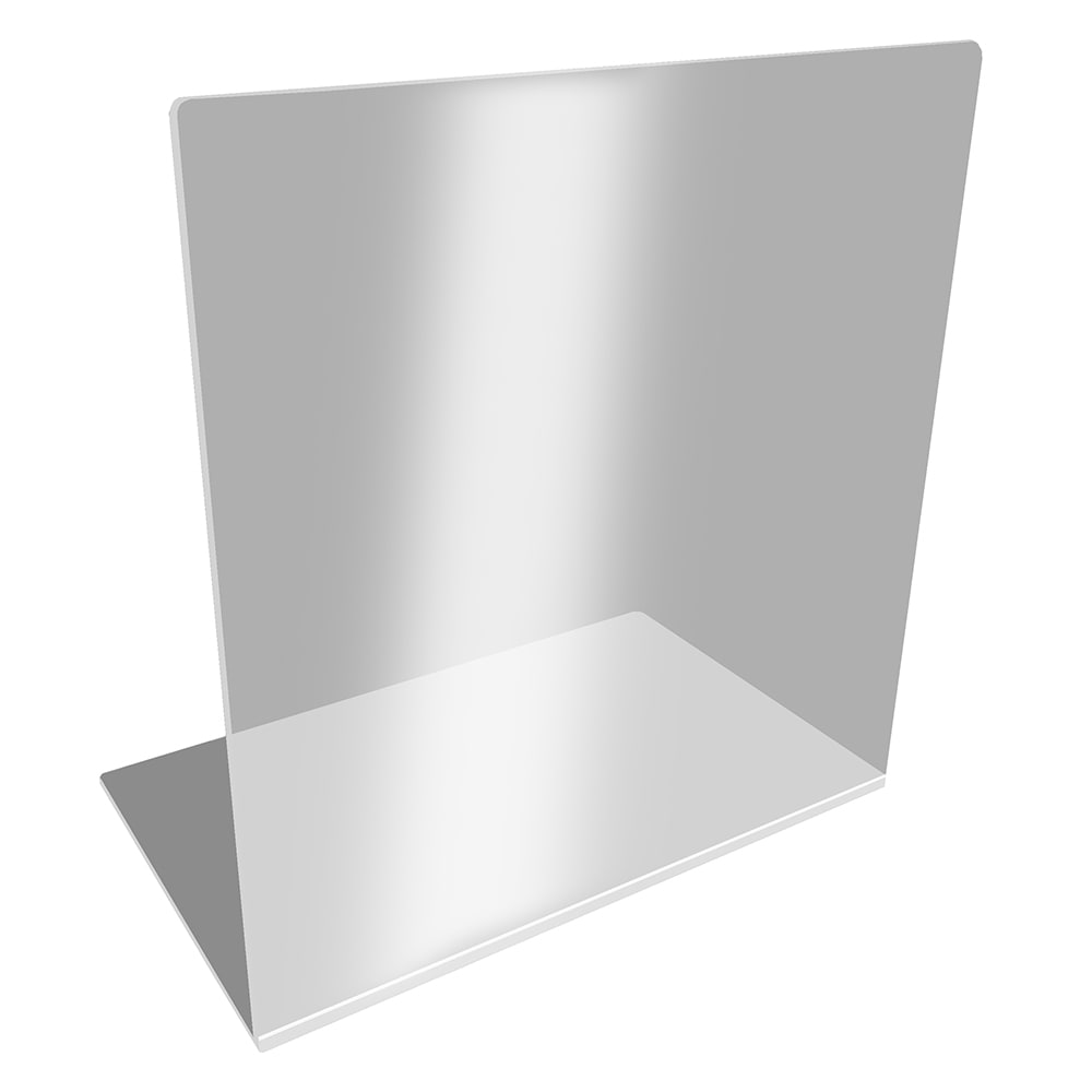 969-8560AC316 Tabletop Partition Shield - 24"W x 24"H, Polycarbonate, Clear