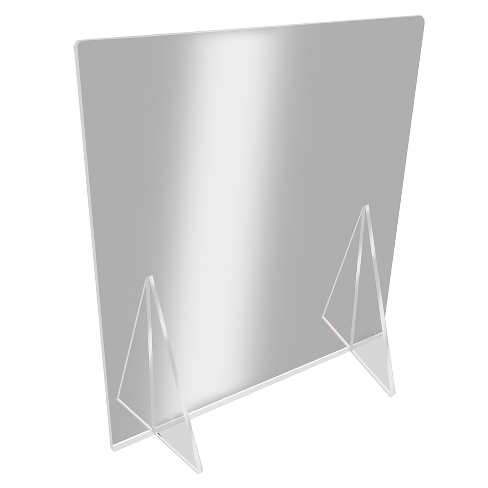 Eastern Tabletop 8567AC18 Tabletop Partition Shield - 36"W x 24"H, Polycarbonate, Clear