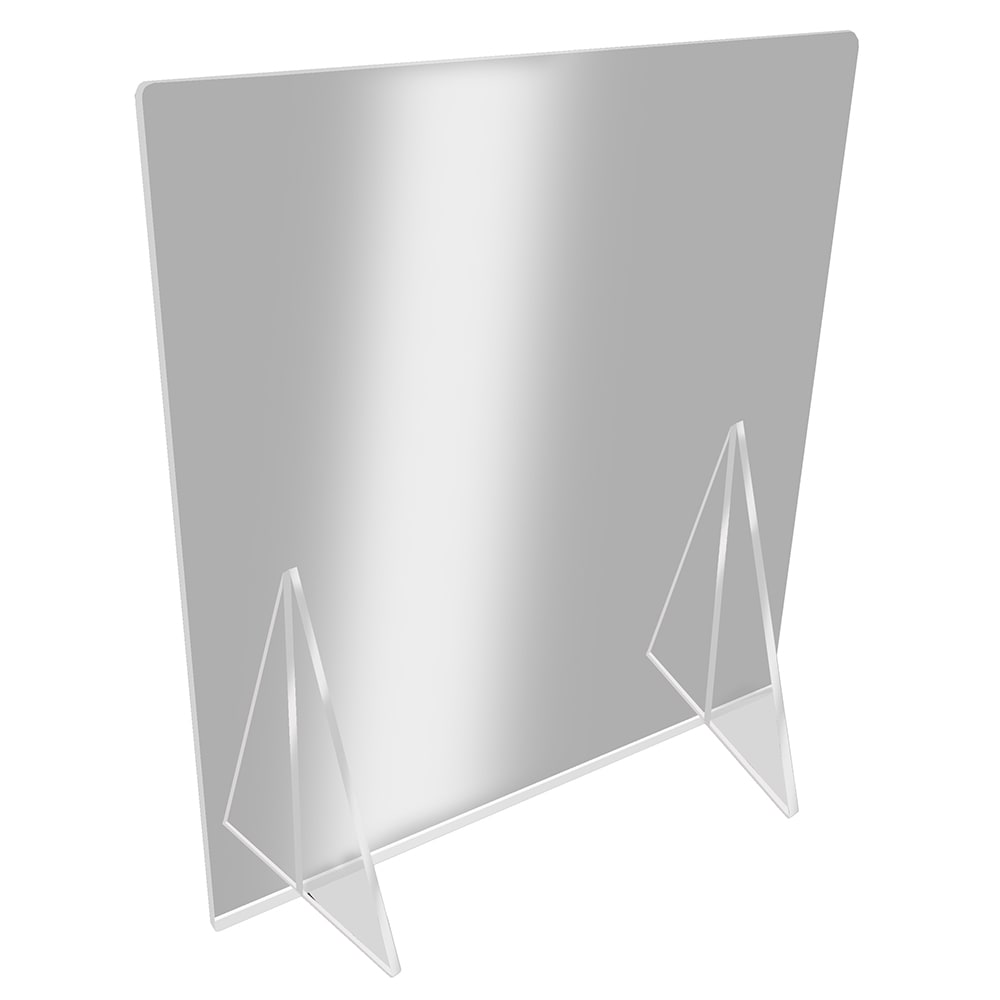 969-8567AC316 Tabletop Partition Shield - 36"W x 24"H, Polycarbonate, Clear