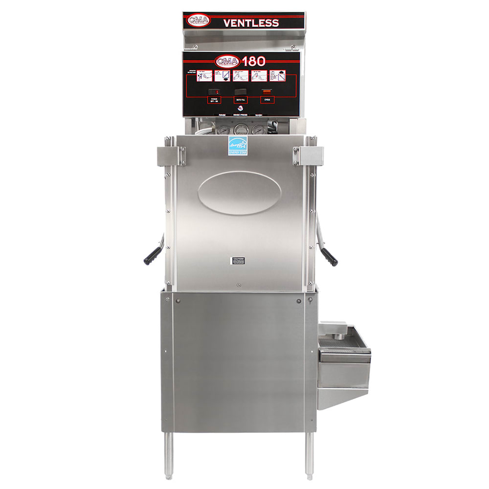 527-CMA180VL2083 Energy Mizer® High Temp Door Type Dishwasher w/ 40 Racks/hr Capacity, Built-in B...