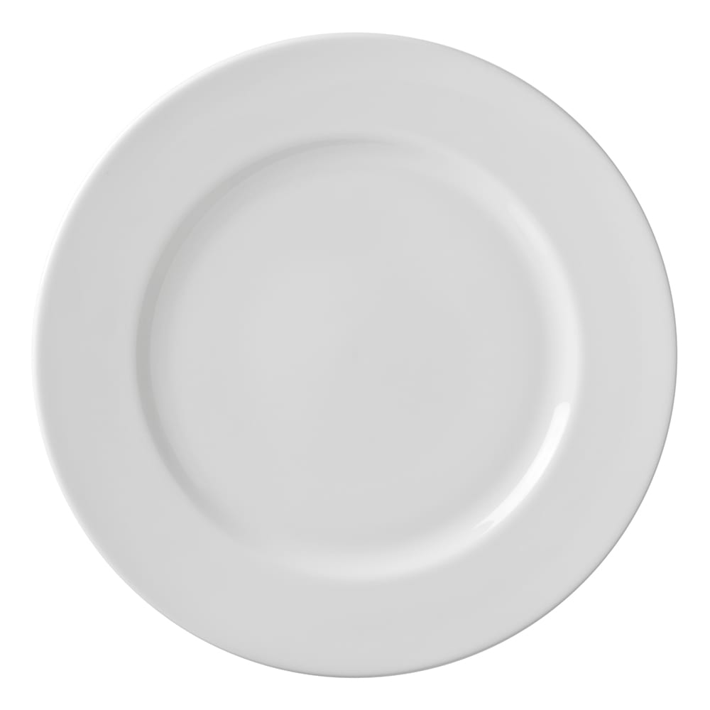 861-RB0024 12 1/4" Round Charger Plate - Porcelain, Classic White