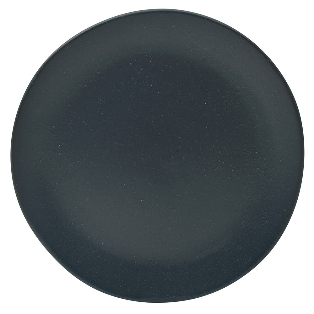 861-RPPLEBLKBB 6 1/4" Round Matte Wave Bread & Butter Plate - Ceramic, Black