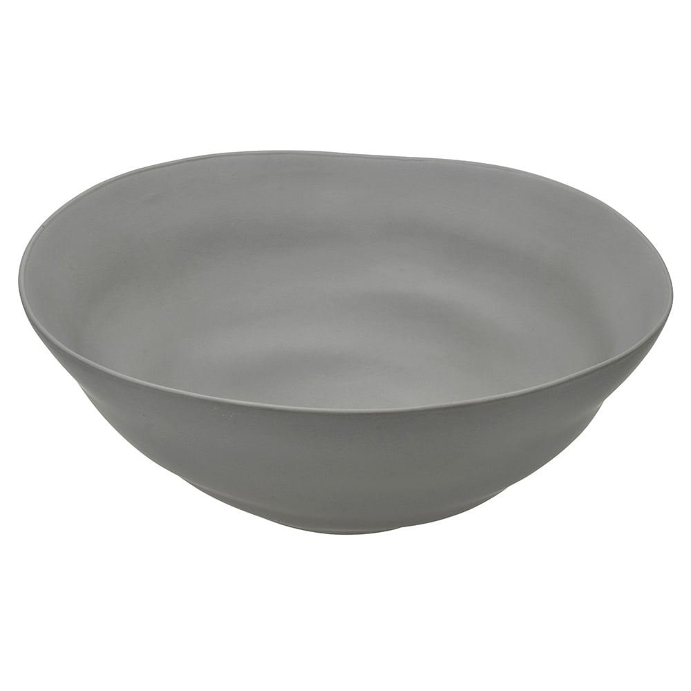 861-RPPLEGREYSRVBWL 80 oz Round Matte Wave Serving Bowl - Ceramic, Gray