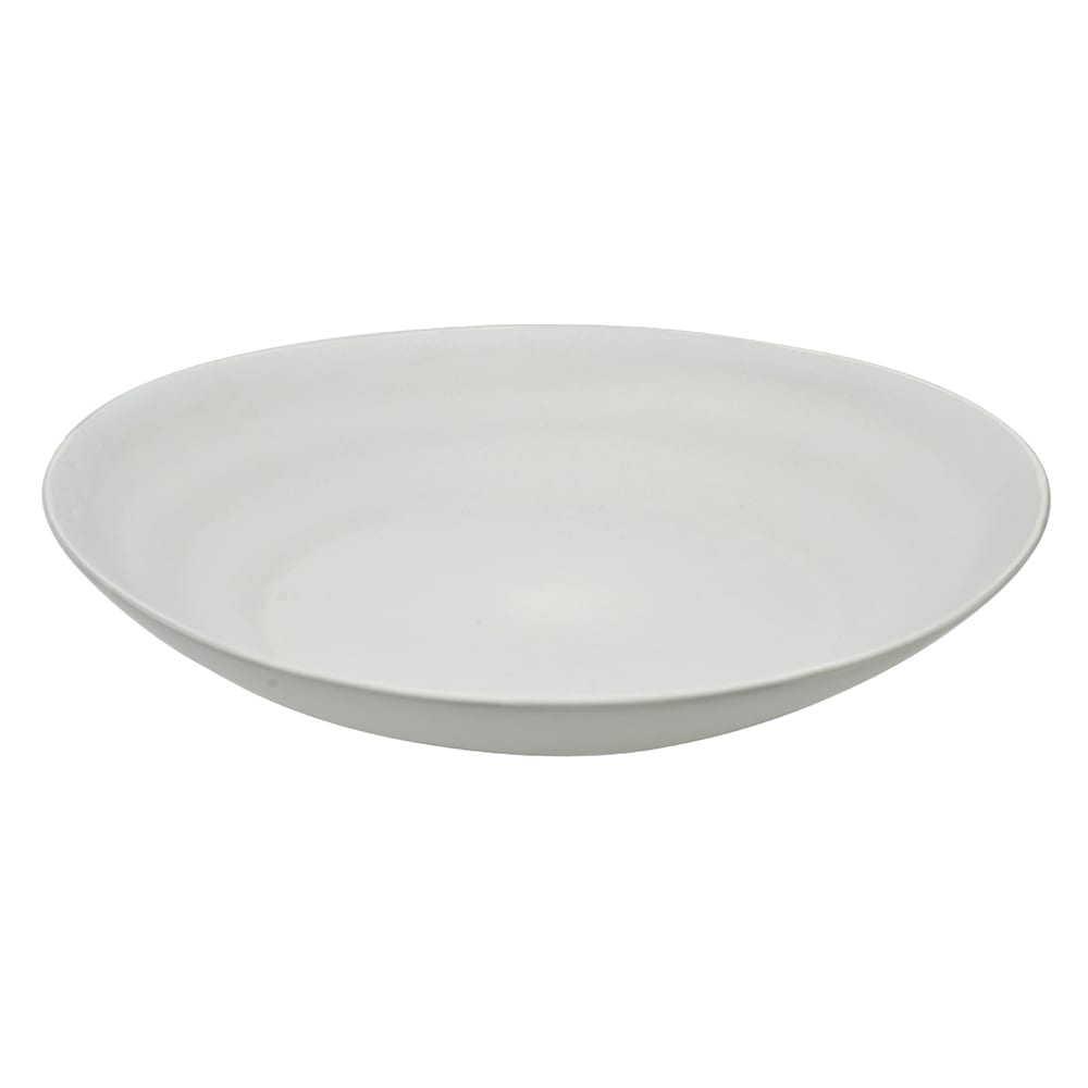 861-RPPLEWHTPSTA 9 3/4" Round Matte Wave Pasta Plate - Ceramic, White